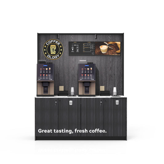 Compact Coffee-to-Go Station with Coffetek Vitro S1 Espresso