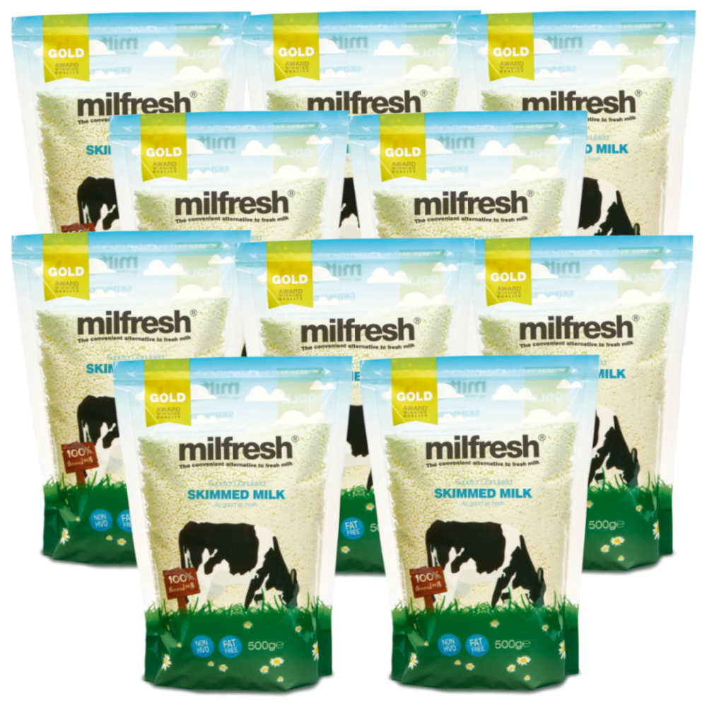 Milfresh Gold Granulated Skim Milk - 10 x 500g Bags